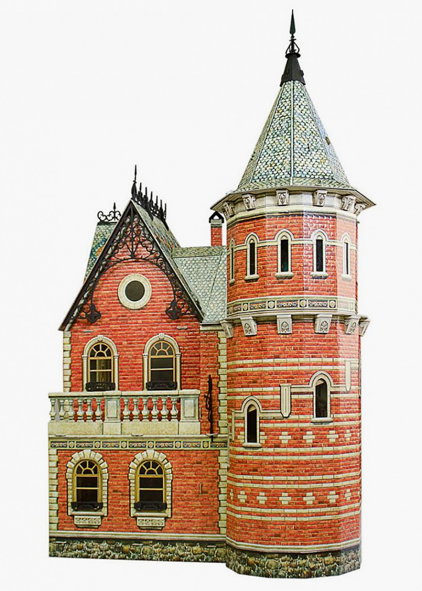 3D Puzzle KARTONMODELLBAU Papier Modell Geschenk Idee Spielzeug Puppenhaus III 